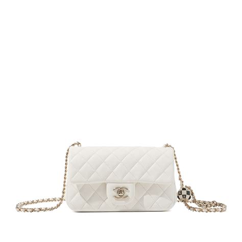 chanel small boy bag white|CHANEL Lambskin Quilted Small Boy Flap White .